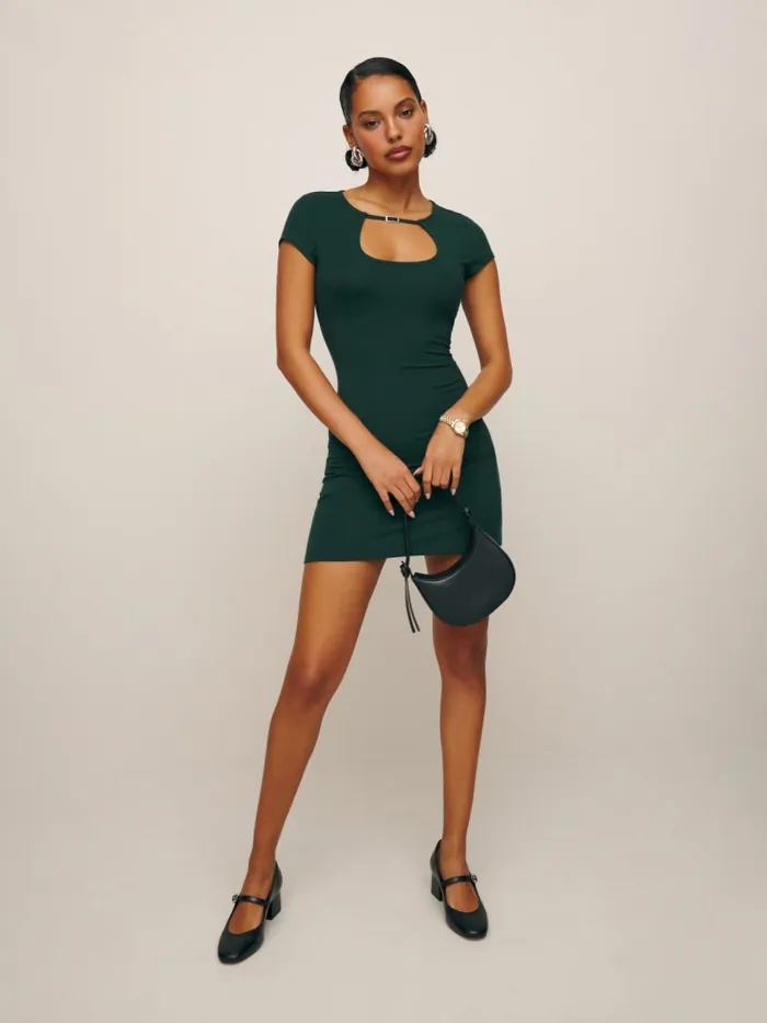 Reformation Dresses Oden Knit Dress Dark Green 8211 Women Reformation Dresses Oden Knit Dress Dark Green 8211 Women