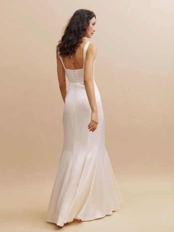 Reformation Dresses Payton Satin Dress Fior Di Latte 8211 Women Reformation Dresses Payton Satin Dress Fior Di Latte 8211 Women