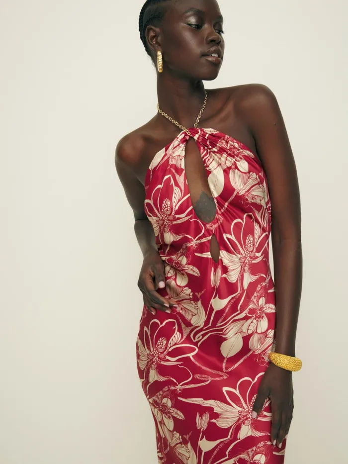 Reformation Dresses Petites Yesenia Silk Dress Las Dalias 8211 Women Reformation Dresses Petites Yesenia Silk Dress Las Dalias 8211 Women