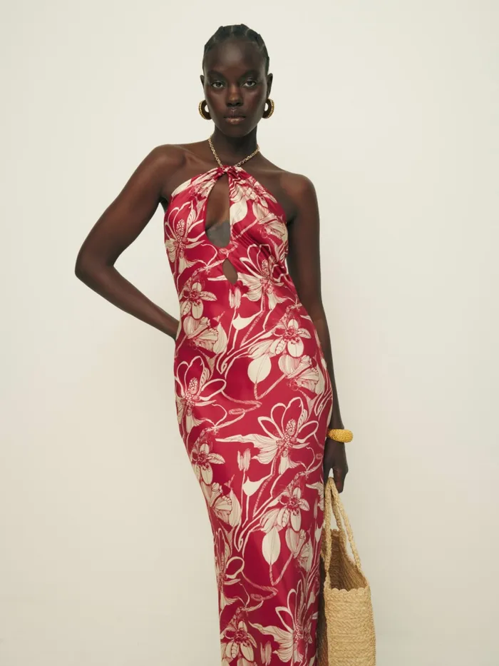 Reformation Dresses Petites Yesenia Silk Dress Las Dalias 8211 Women Reformation Dresses Petites Yesenia Silk Dress Las Dalias 8211 Women
