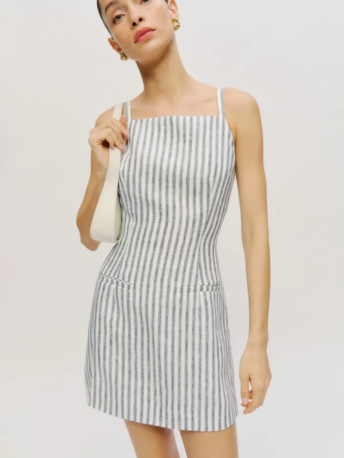 Reformation Dresses Phillipa Linen Dress Antibes Stripe 8211 Women Reformation Dresses Phillipa Linen Dress Antibes Stripe 8211 Women