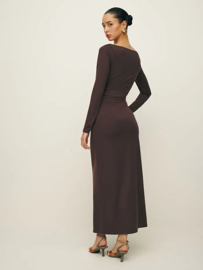 Reformation Dresses Santana Knit Dress Mole 8211 Women Reformation Dresses Santana Knit Dress Mole 8211 Women
