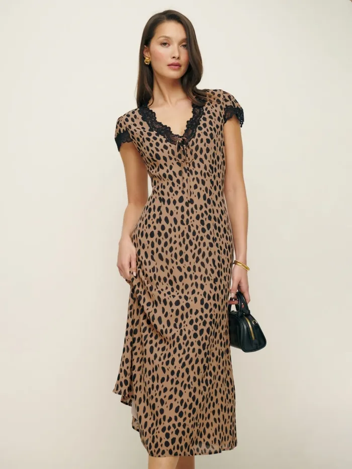 Reformation Dresses Tiffie Dress Bobcat 8211 Women