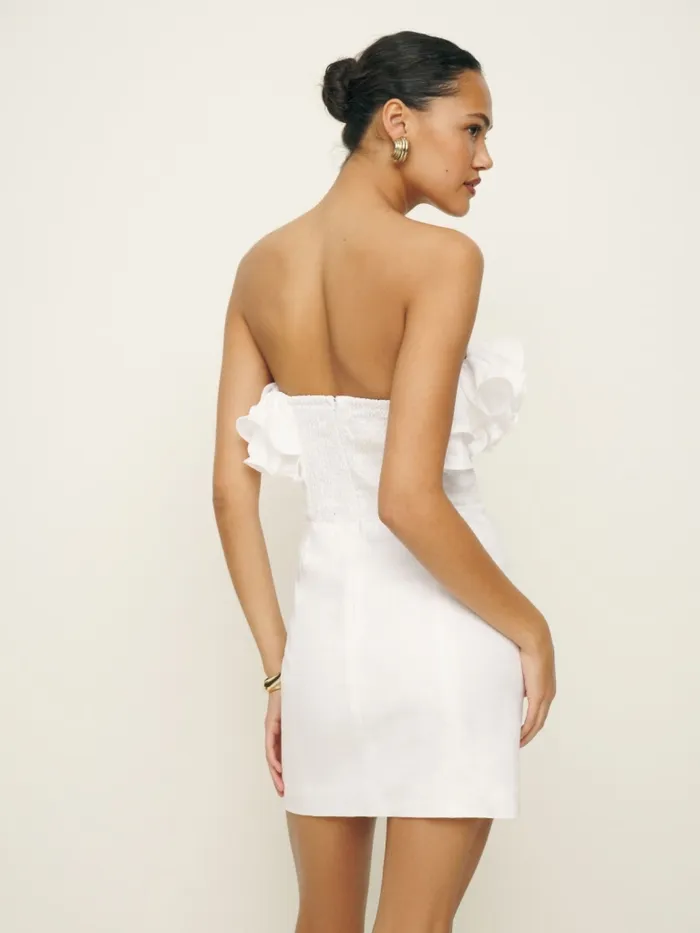 Reformation Dresses Tracy Linen Dress White 8211 Women Reformation Dresses Tracy Linen Dress White 8211 Women