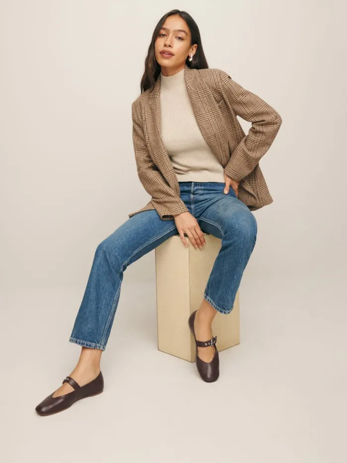 Reformation Flats Bethany Ballet Flat Chestnut Leather 8211 Women Reformation Flats Bethany Ballet Flat Chestnut Leather 8211 Women