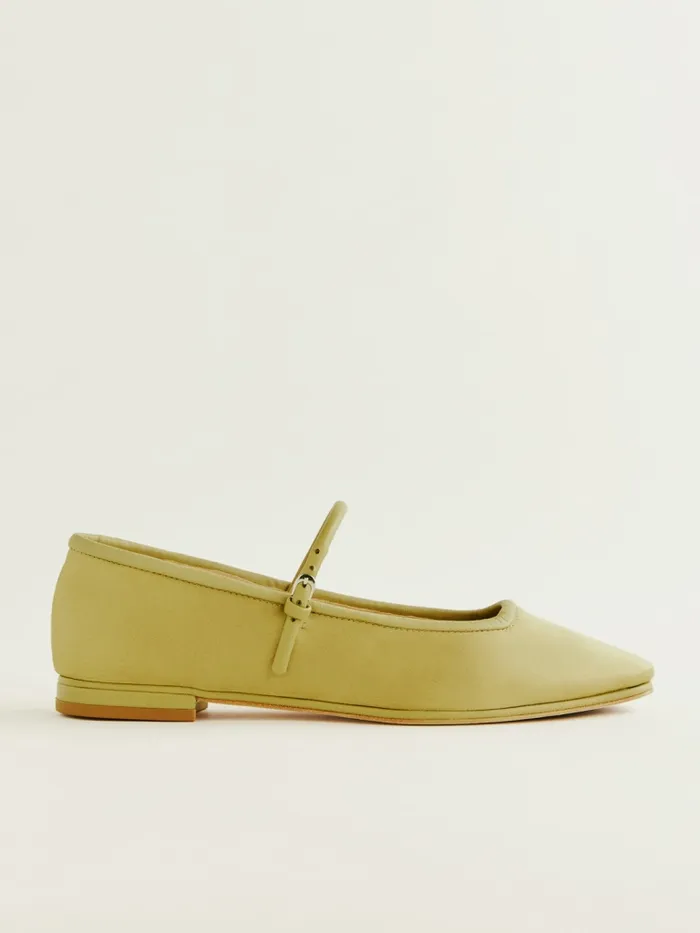 Reformation Flats Charlie Ballet Flat Cerignola Satin 8211 Women Reformation Flats Charlie Ballet Flat Cerignola Satin 8211 Women