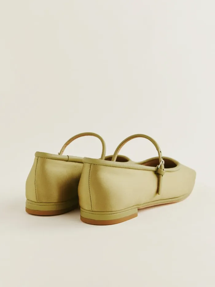 Reformation Flats Charlie Ballet Flat Cerignola Satin 8211 Women Reformation Flats Charlie Ballet Flat Cerignola Satin 8211 Women