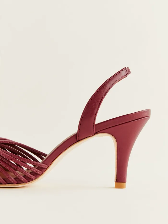 Reformation Heels Natanya Pump Brick Red Leather 8211 Women Reformation Heels Natanya Pump Brick Red Leather 8211 Women