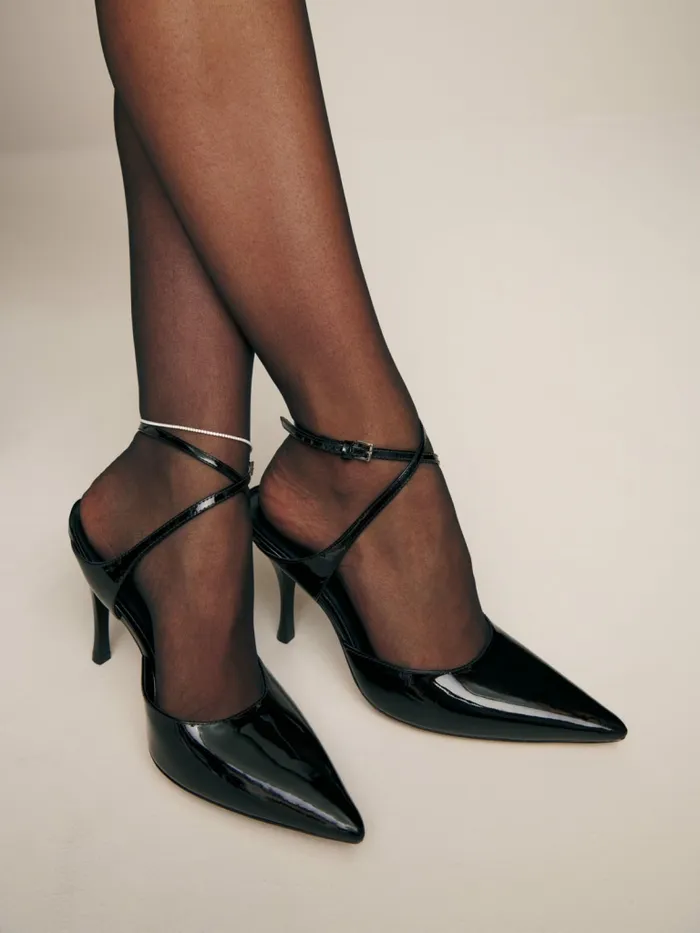 Reformation Heels Pippa Pump Black Patent 8211 Women Reformation Heels Pippa Pump Black Patent 8211 Women