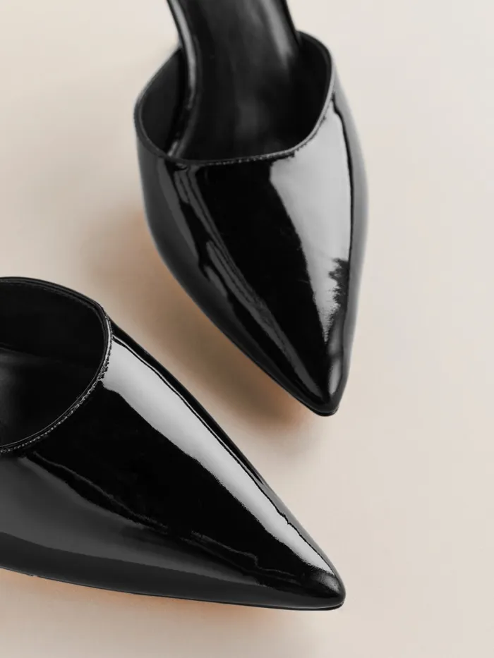 Reformation Heels Pippa Pump Black Patent 8211 Women Reformation Heels Pippa Pump Black Patent 8211 Women