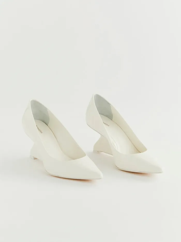 Reformation Heels Willa Pump White Patent 8211 Women Reformation Heels Willa Pump White Patent 8211 Women