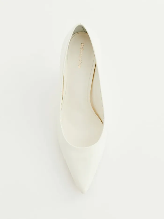 Reformation Heels Willa Pump White Patent 8211 Women Reformation Heels Willa Pump White Patent 8211 Women