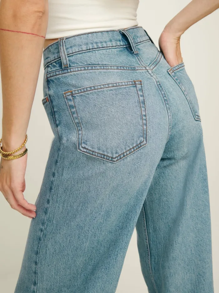 Reformation Jeans Cary Stretch High Rise Slouchy Wide Leg Jeans Malta 8211 Women Reformation Jeans Cary Stretch High Rise Slouchy Wide Leg Jeans Malta 8211 Women
