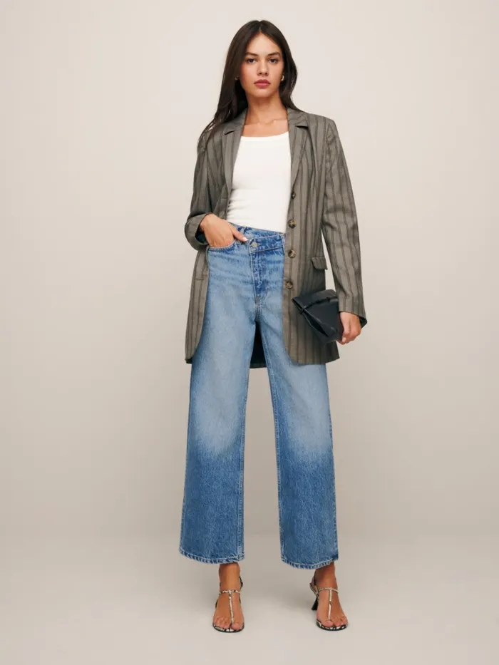 Reformation Jeans Gemma High Rise Crossover Wide Leg Jeans Colorado 8211 Women Reformation Jeans Gemma High Rise Crossover Wide Leg Jeans Colorado 8211 Women