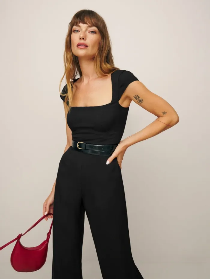Reformation Jumpsuits Cora Jumpsuit Black 8211 Women