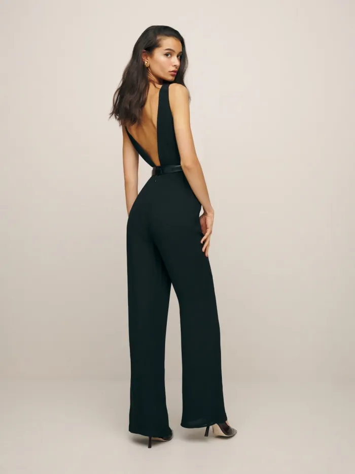Reformation Jumpsuits Freya Jumpsuit Black 8211 Women Reformation Jumpsuits Freya Jumpsuit Black 8211 Women