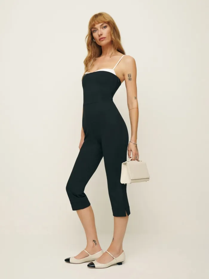 Reformation Jumpsuits Rue Knit Jumpsuit Black 8211 Women