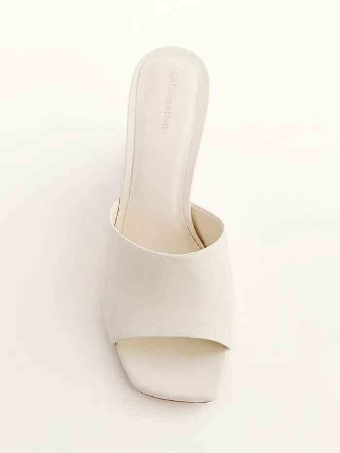 Reformation Occasion Shoes Enya Wedge Sandal Almond 8211 Women
