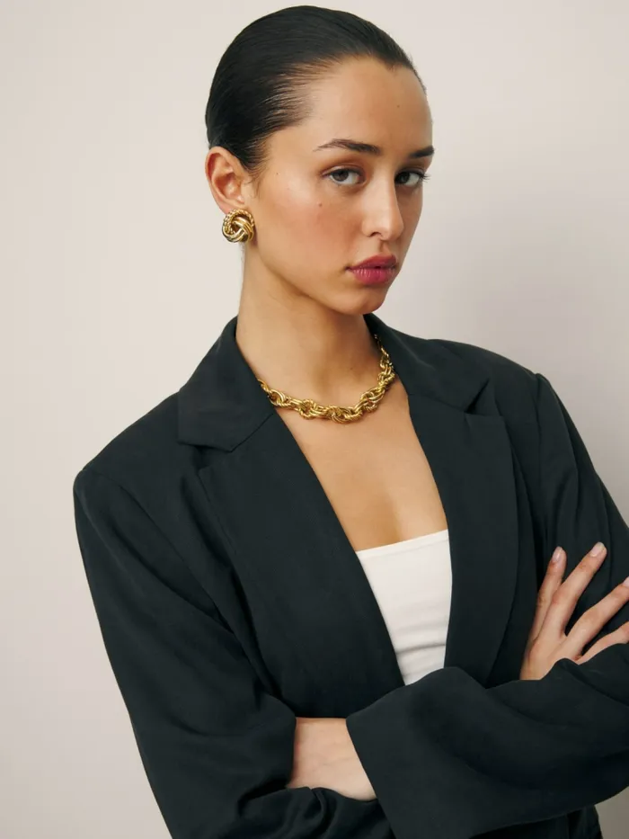 Reformation Outerwear The Classic Relaxed Blazer Black 8211 Women Reformation Outerwear The Classic Relaxed Blazer Black 8211 Women