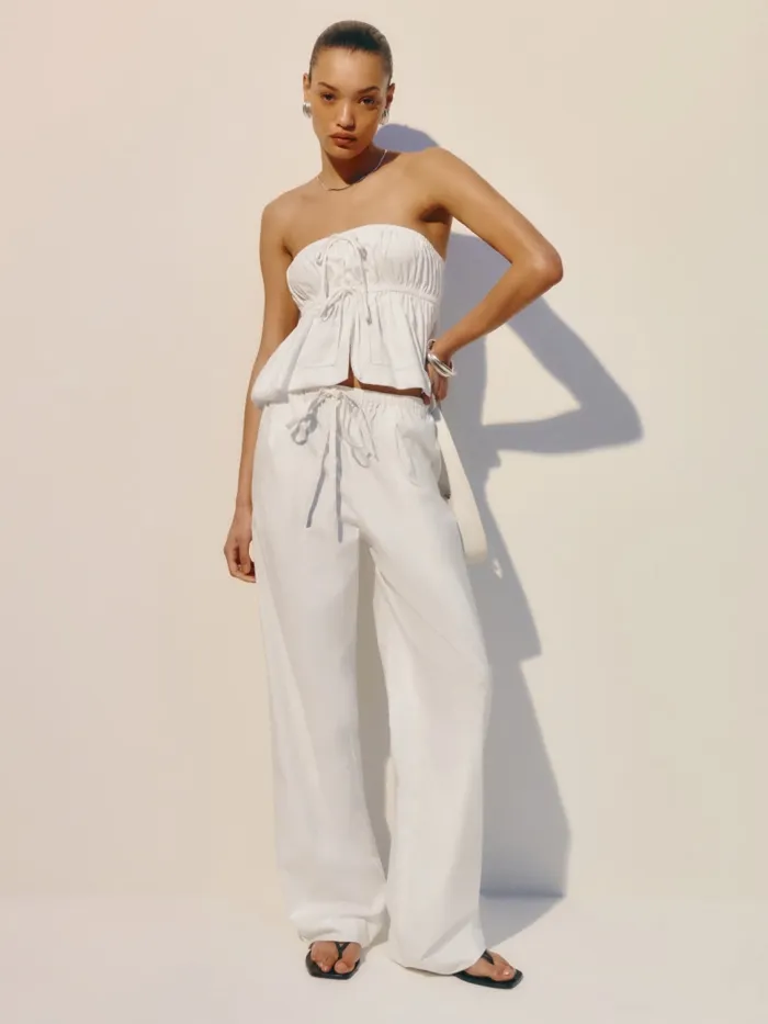 Reformation Pants Micah Pant White 8211 Women