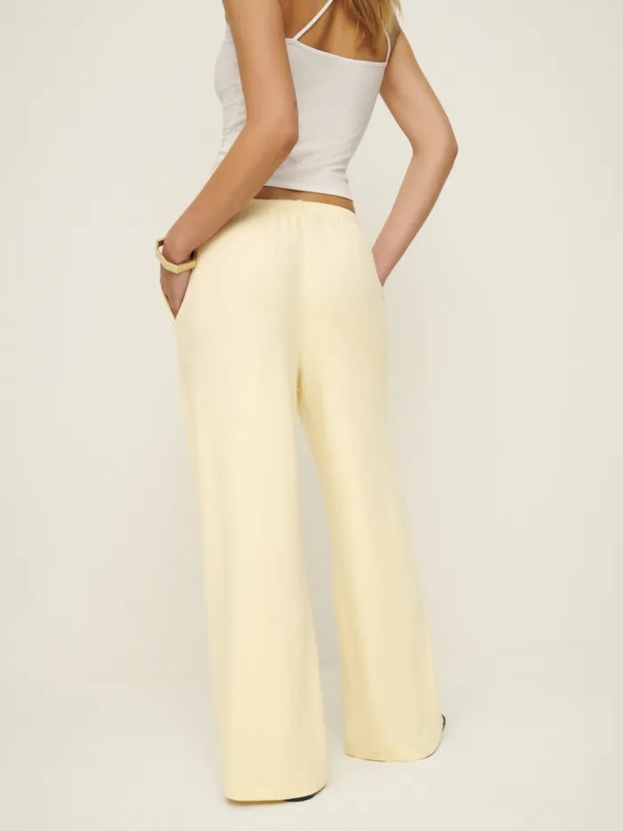 Reformation Pants Olina Knit Pant Custard 8211 Women