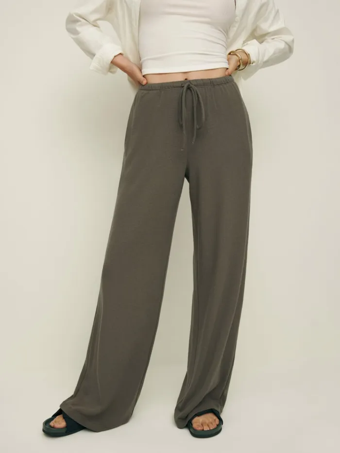 Reformation Pants Olina Knit Pant Poppyseed 8211 Women