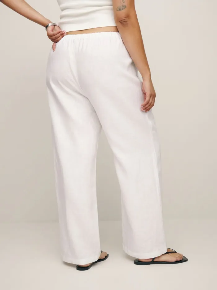 Reformation Pants Olina Linen Pant Es White 8211 Women