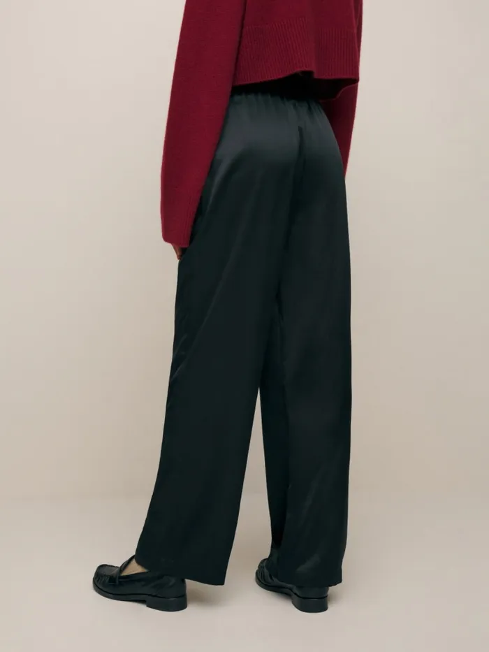 Reformation Pants Olina Silk Pant Black 8211 Women Reformation Pants Olina Silk Pant Black 8211 Women