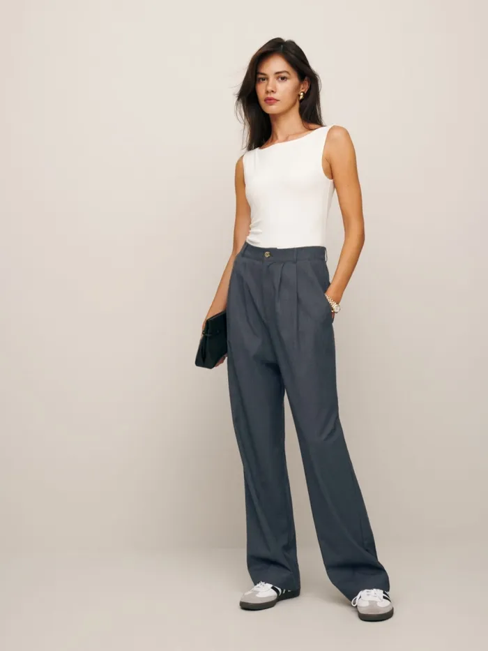 Reformation Pants Petites Mason Pant Charcoal 8211 Women Reformation Pants Petites Mason Pant Charcoal 8211 Women