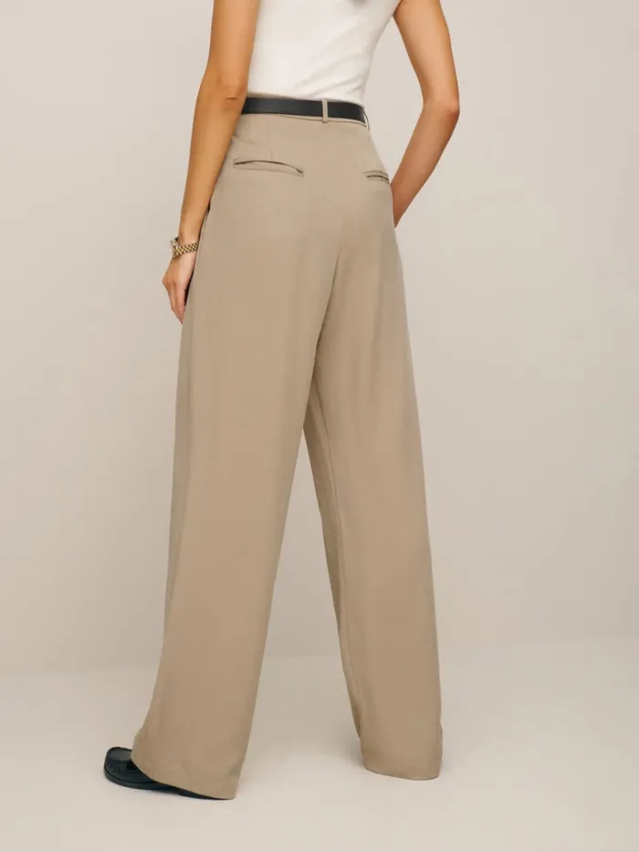Reformation Pants Petites Mason Pant Khaki 8211 Women Reformation Pants Petites Mason Pant Khaki 8211 Women