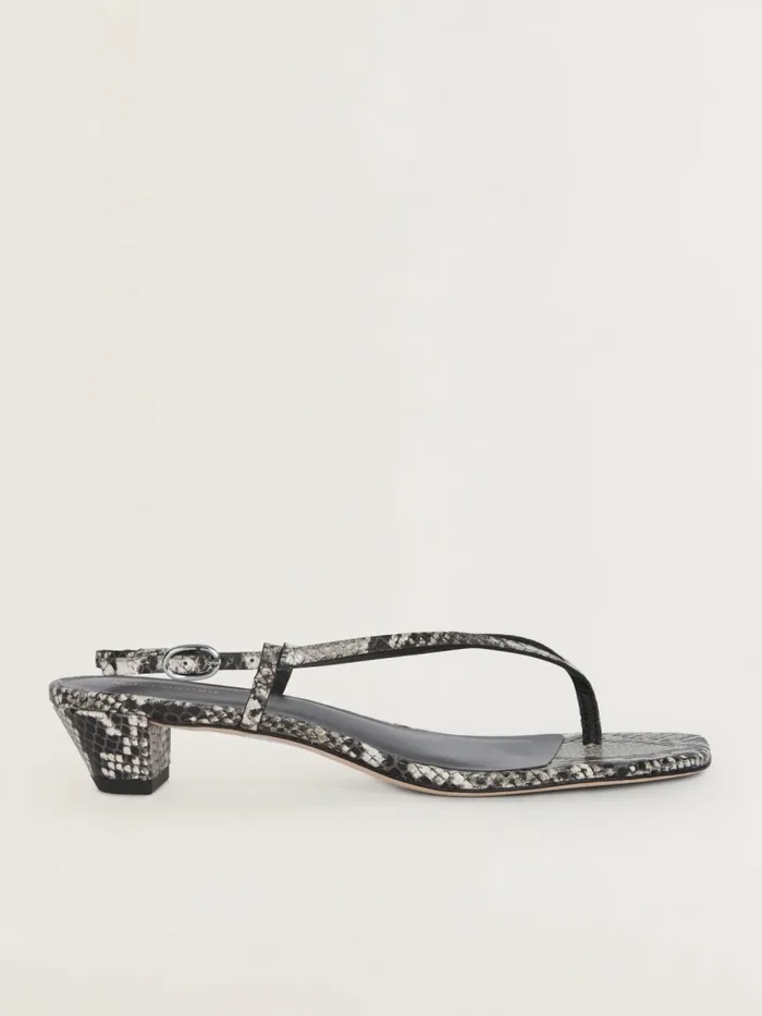 Reformation Sandals Alana Heeled Sandal Roccia Snake 8211 Women