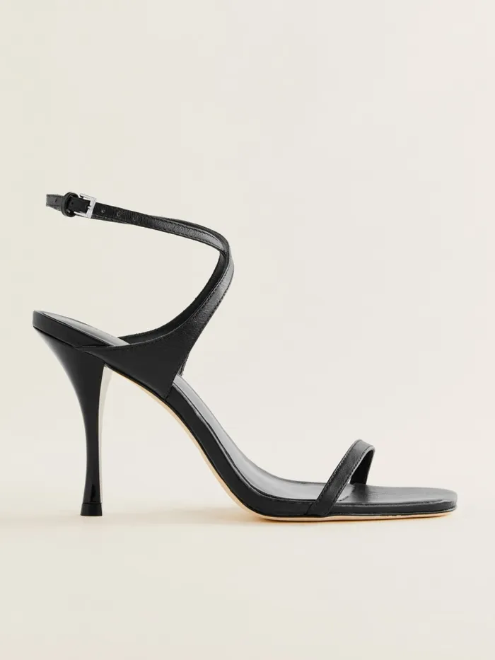 Reformation Sandals Angelina Heeled Sandal Black Leather 8211 Women Reformation Sandals Angelina Heeled Sandal Black Leather 8211 Women