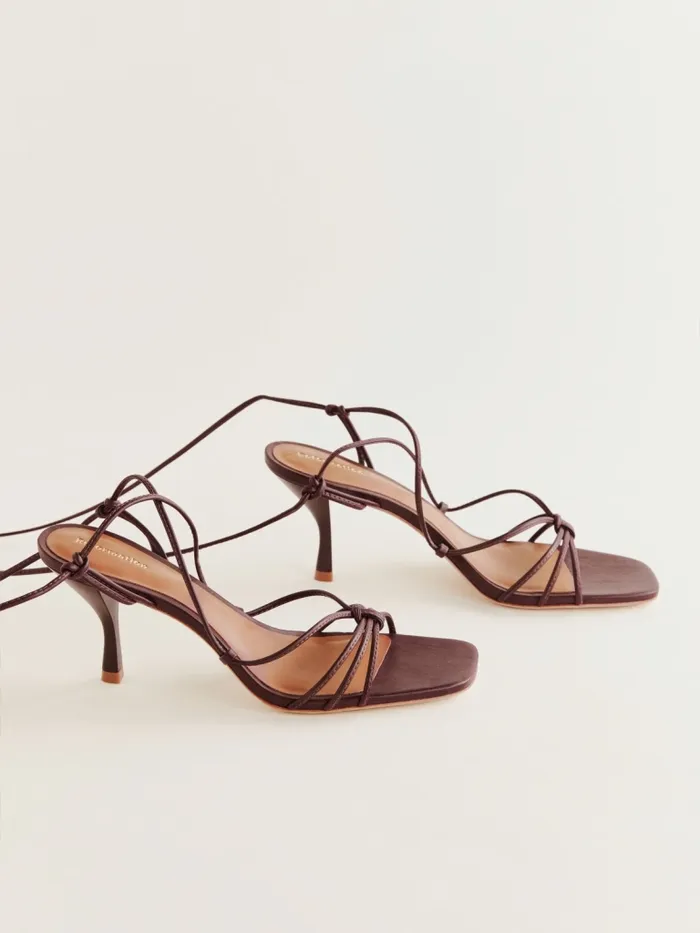 Reformation Sandals Gray Heeled Sandal Ruby 8211 Women