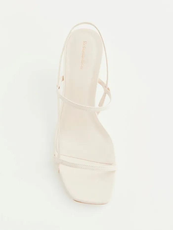 Reformation Sandals Serenity Bare Sandal Almond Leather 8211 Women Reformation Sandals Serenity Bare Sandal Almond Leather 8211 Women