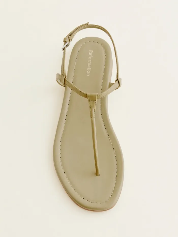Reformation Sandals Thea Tstrap Flat Sandal Cerignola Leather 8211 Women Reformation Sandals Thea Tstrap Flat Sandal Cerignola Leather 8211 Women