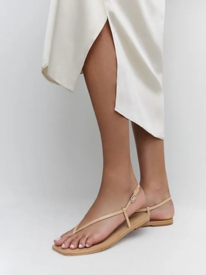 Reformation Sandals Vincenza Thong Sandal Porcini Leather 8211 Women Reformation Sandals Vincenza Thong Sandal Porcini Leather 8211 Women