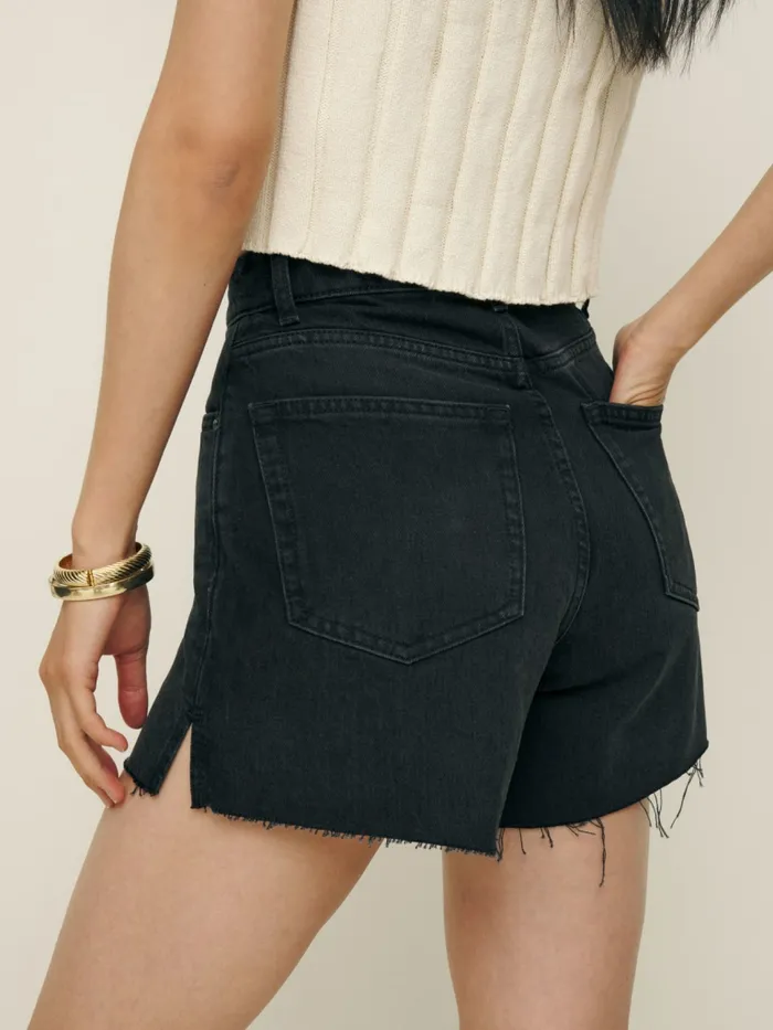Reformation Shorts Wilder High Rise Relaxed Jean Shorts Vana 8211 Women