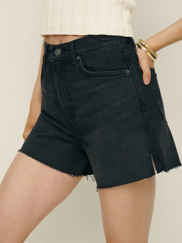 Reformation Shorts Wilder High Rise Relaxed Jean Shorts Vana 8211 Women