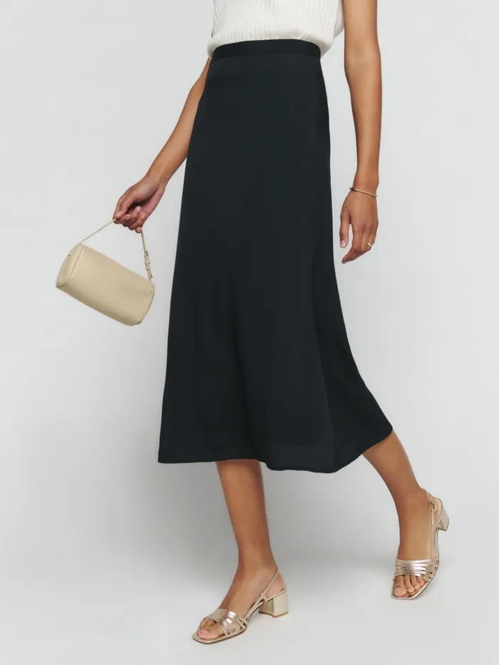 Reformation Skirts Bea Skirt Black 8211 Women Reformation Skirts Bea Skirt Black 8211 Women