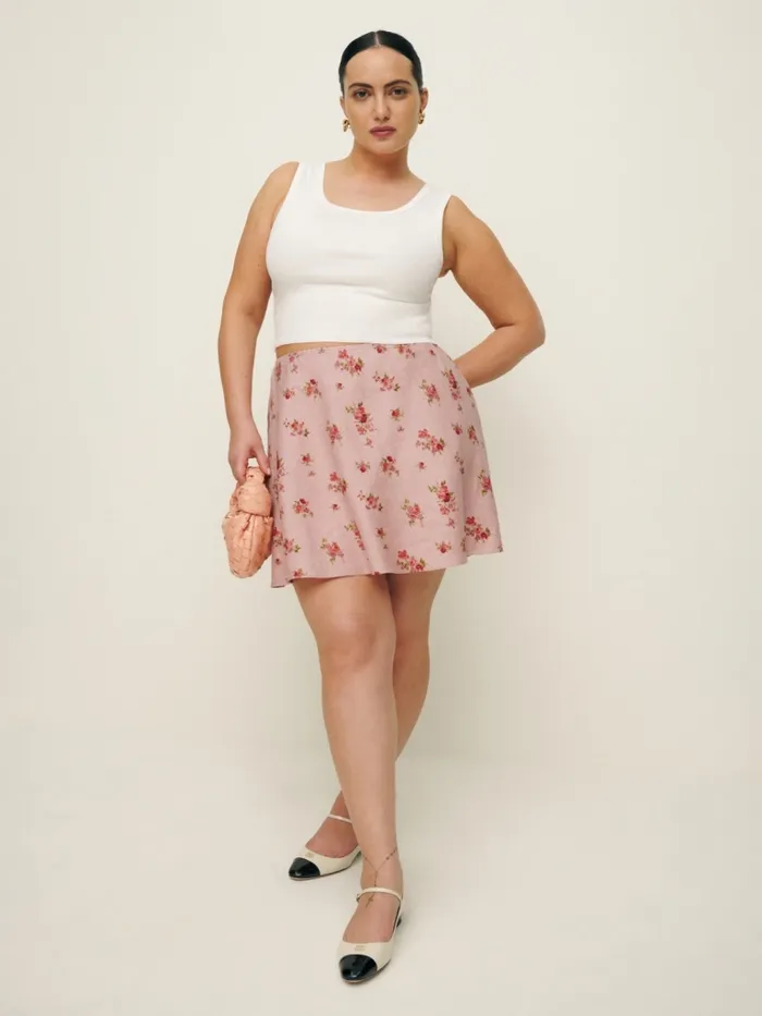 Reformation Skirts Brandy Linen Skirt Es Tea Time 8211 Women