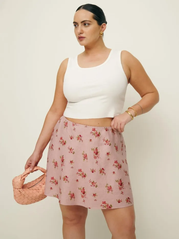 Reformation Skirts Brandy Linen Skirt Es Tea Time 8211 Women