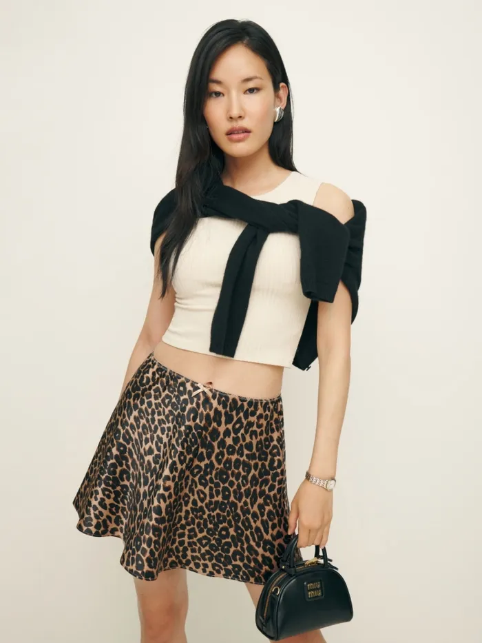 Reformation Skirts Edda Silk Skirt Leo 8211 Women