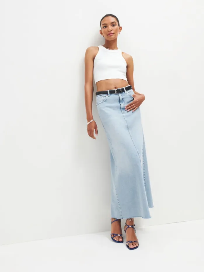 Reformation Skirts Kass Maxi Denim Skirt Bowen 8211 Women Reformation Skirts Kass Maxi Denim Skirt Bowen 8211 Women