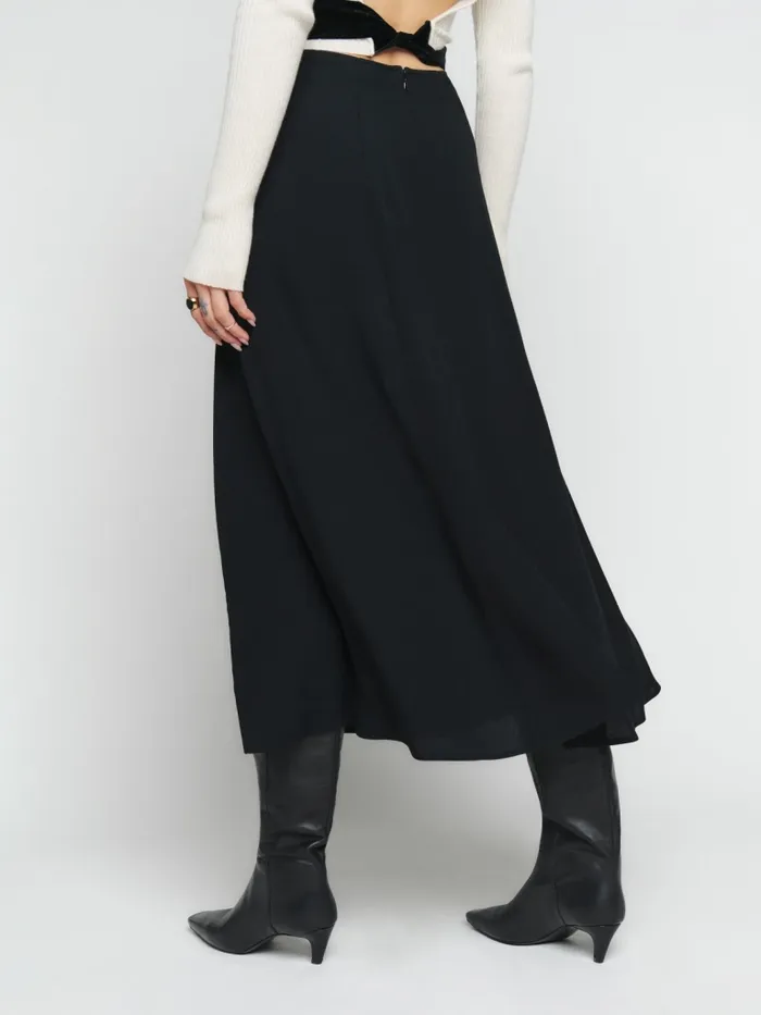 Reformation Skirts Petites Zoe Skirt Black 8211 Women