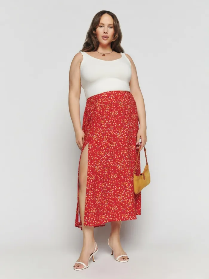 Reformation Skirts Zoe Skirt Es Baila 8211 Women