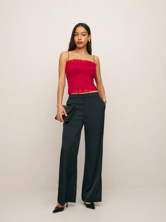 Reformation Tops Amber Top Cherry 8211 Women Reformation Tops Amber Top Cherry 8211 Women