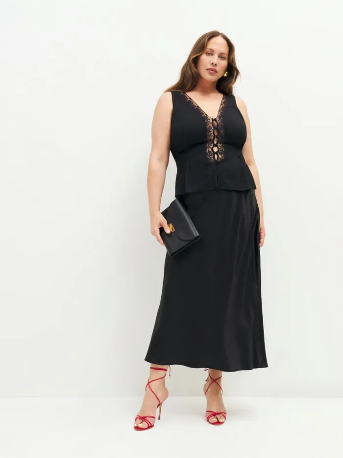 Reformation Tops Cristina Top Es Black 8211 Women Reformation Tops Cristina Top Es Black 8211 Women