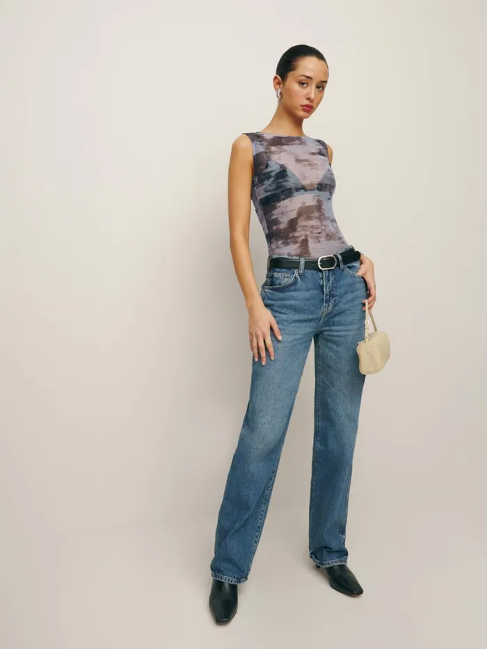 Reformation Tops Dusk Knit Top Basalt 8211 Women