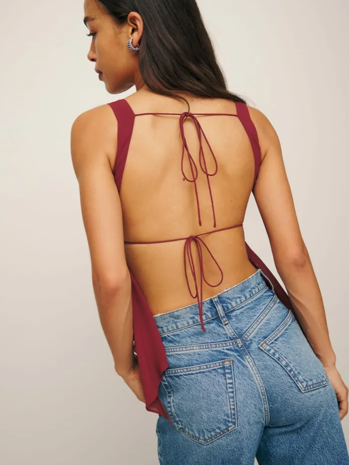 Reformation Tops Erica Top Chianti 8211 Women