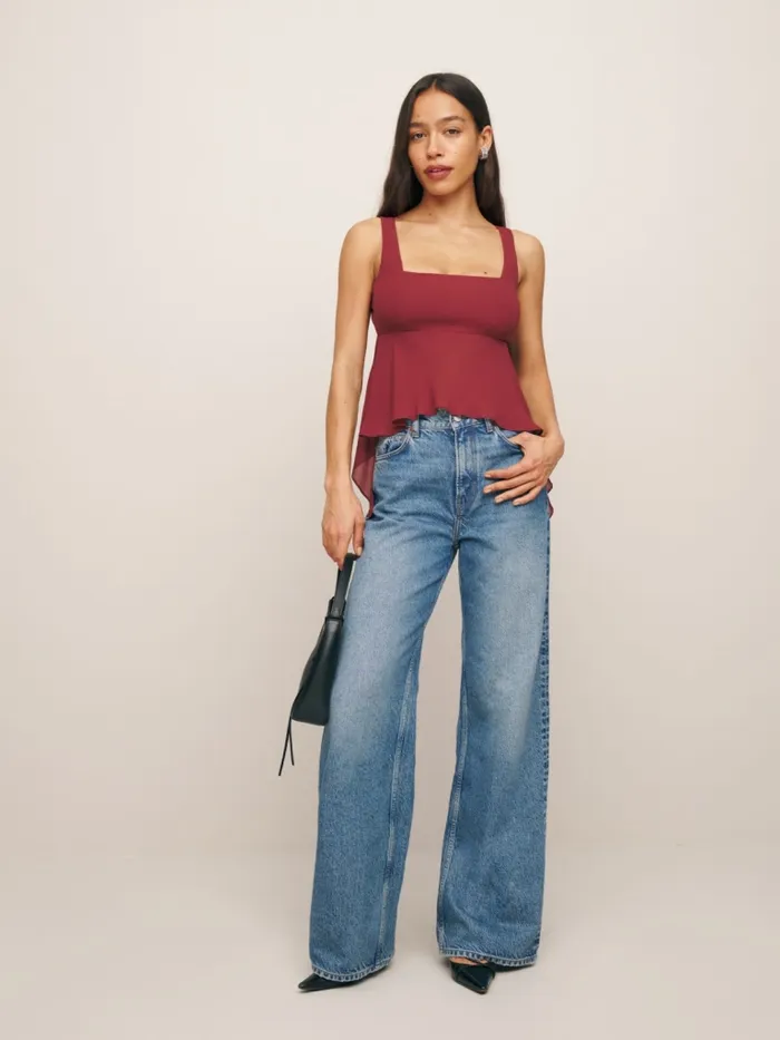 Reformation Tops Erica Top Chianti 8211 Women Reformation Tops Erica Top Chianti 8211 Women